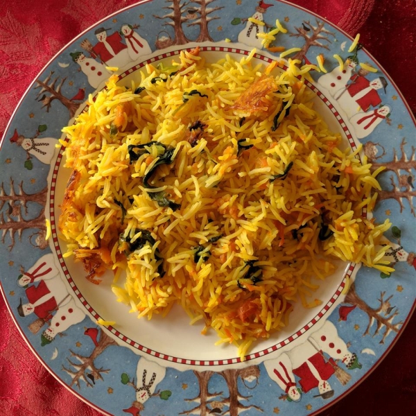 Quick and Easy Spinach Rice (Palak Rice)