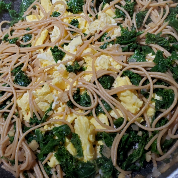 Asian Kale with Noodles