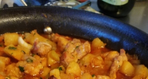 Russian Chicken Stew with Potatoes and Vegetables