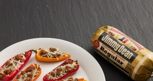 Cheesy Sausage-Stuffed Mini Peppers
