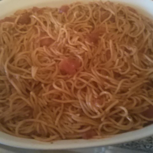 Spaghetti with Garlic, Herbs, and Tomatoes