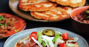Fry Bread Tacos with Spicy Shredded Beef