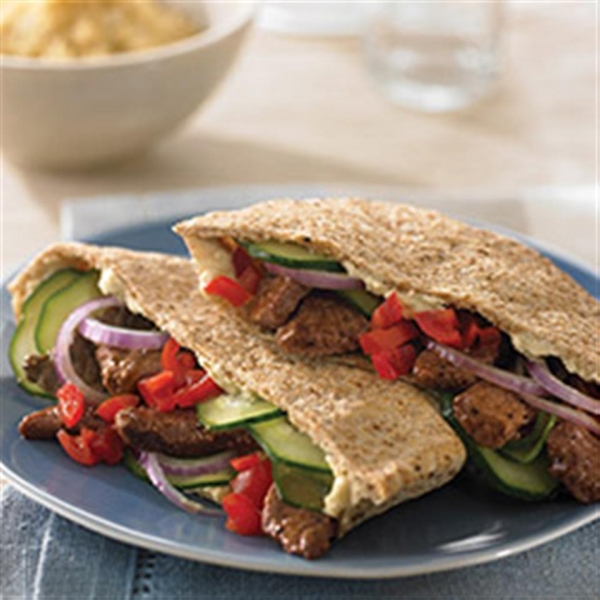 Greek-Style Beef Pita