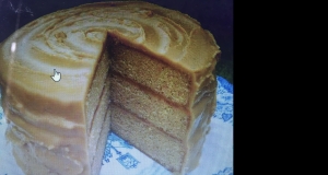 Butterscotch Cake with Caramel Icing