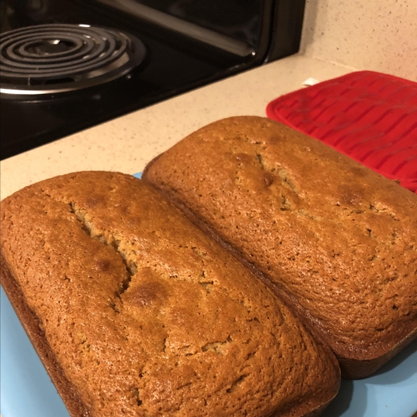 Cantaloupe Bread with Praline Glaze