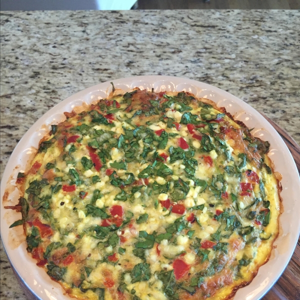 Italian Spinach-Cottage Cheese Pie