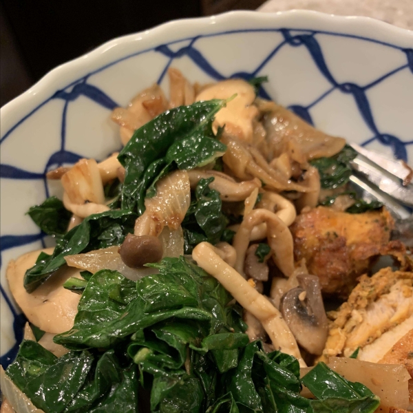 Kale and Mushroom Side
