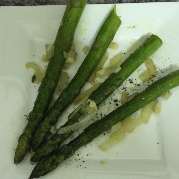 Asparagus with Garlic and Onions