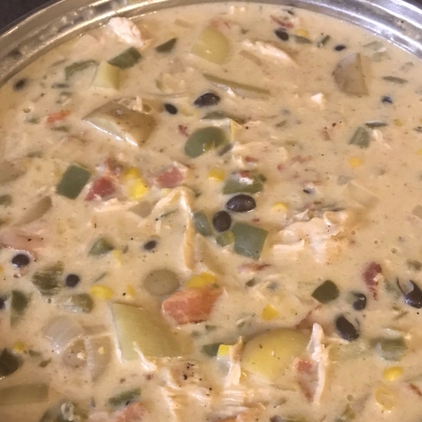 Southwestern Chicken and Corn Soup