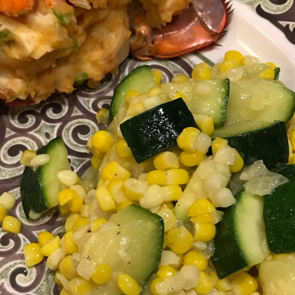 Fresh Corn and Zucchini Sauté