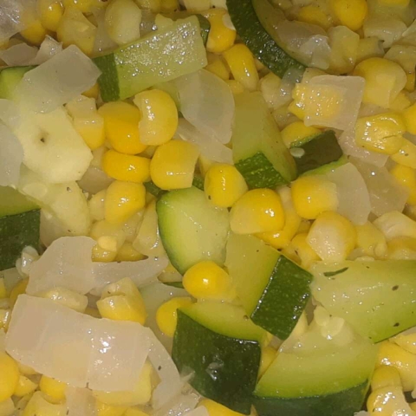 Fresh Corn and Zucchini Sauté