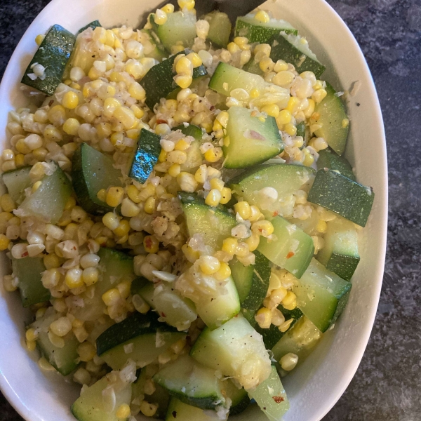 Fresh Corn and Zucchini Sauté