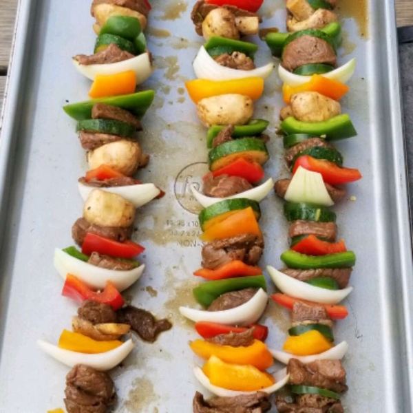 Mom's Beef Shish Kabobs