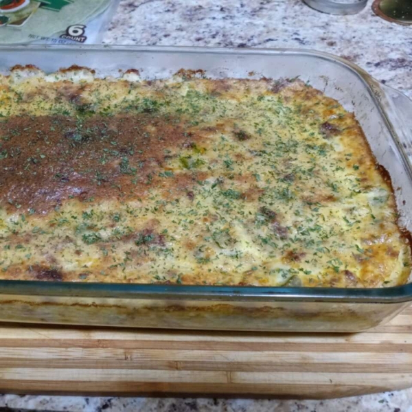 Grits, Sausage, and Egg Casserole