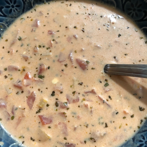 Tomato Blue Cheese Soup