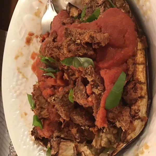 Inside-Out Air-Fried Eggplant Parm