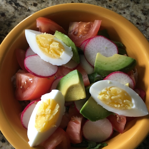 Sorghum, Quail Egg, Avocado, Kumato®and Buffalo Mozzarella Bowl