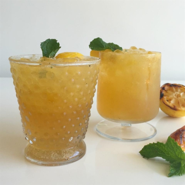 Grilled Peach Bourbon Smash