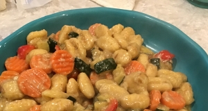 Gnocchi and Zucchini with Garlic-Parmesan Sauce