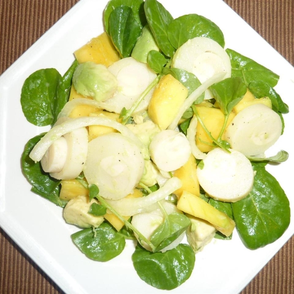 Tropical Hearts of Palm Salad with Mango and Avocado