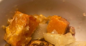 Butternut Squash, Apple, Onion Au Gratin