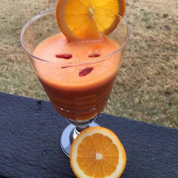 Orange Juice Goji Berries Smoothie