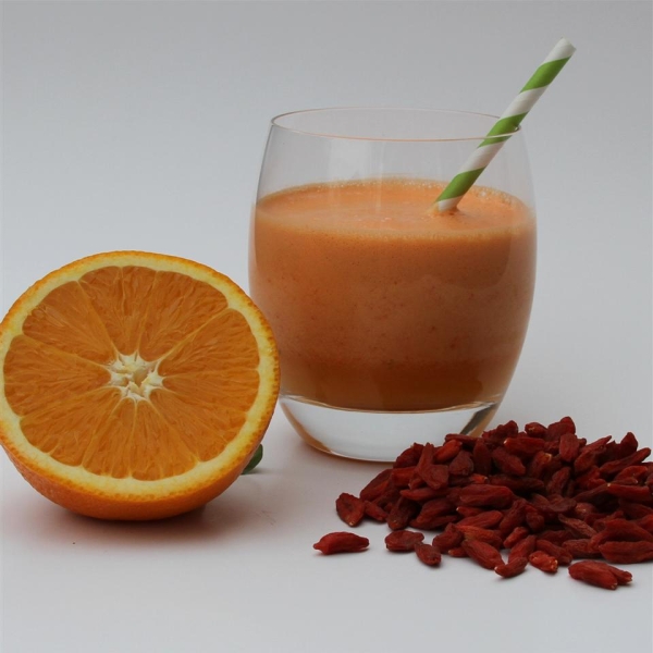 Orange Juice Goji Berries Smoothie