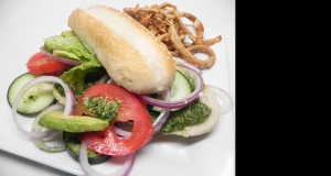 Tasty Vegan Guacamole Sandwich