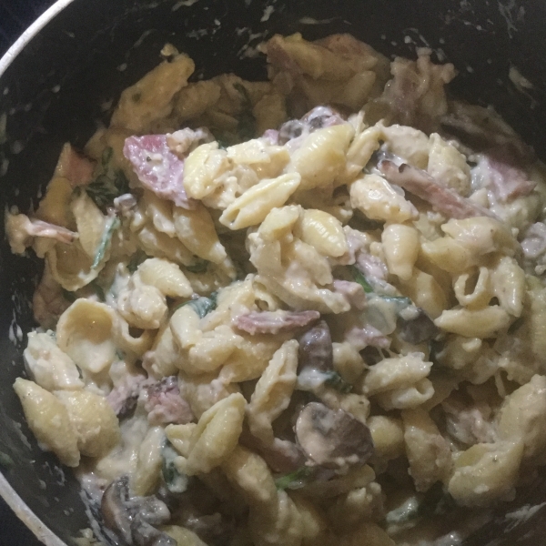 Penne with Ham and Parmesan