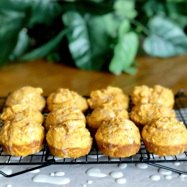 Easy Pancake Mix Muffins with Pumpkin and Ginger