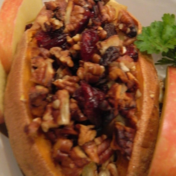 Drunken Stuffed Sweet Potatoes
