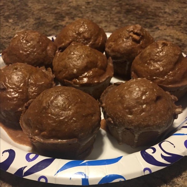 Glazed Pumpkin Spice Muffins