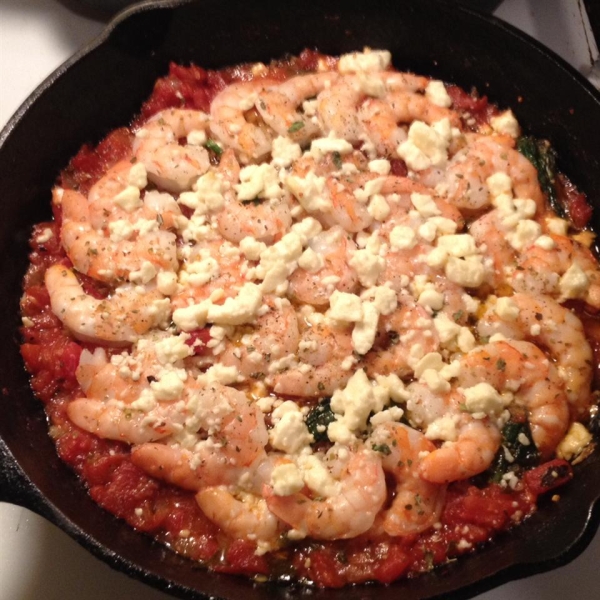 Baked Shrimp with Feta and Tomato