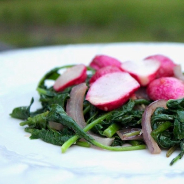 Roasted Radishes with Radish Greens