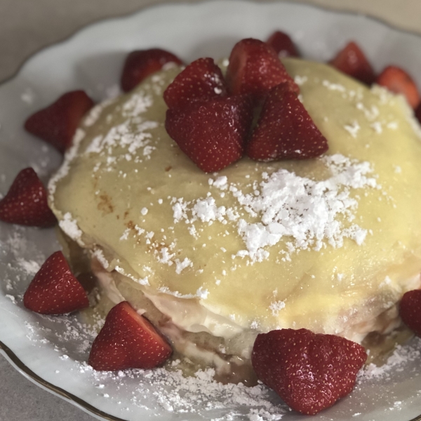 Chef John's Strawberry Crepe Cake