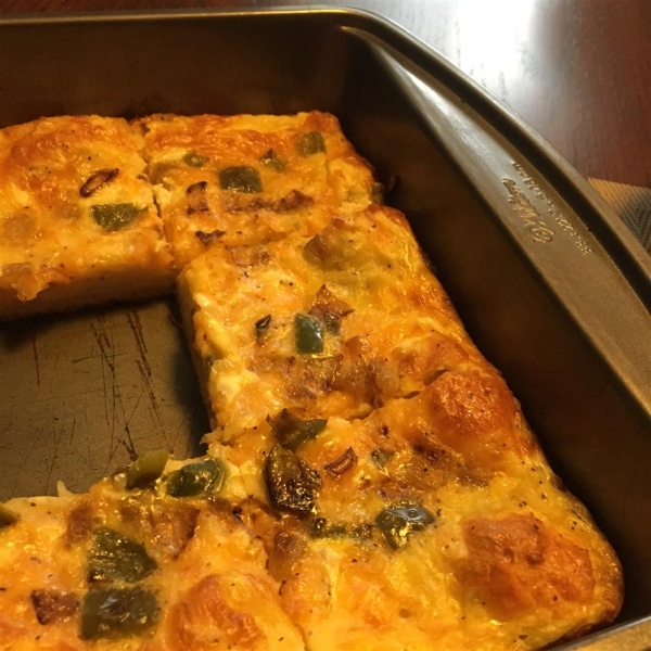 Cheesy Breakfast Pizza