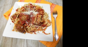 Mama's Best Ever Spaghetti and Mozzarella Meatballs