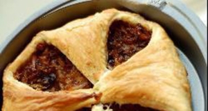 Savory Puff Pastry Quiche with Cabbage
