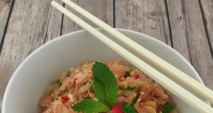 Thai Shrimp, Chicken, Grapefruit, and Coconut Salad