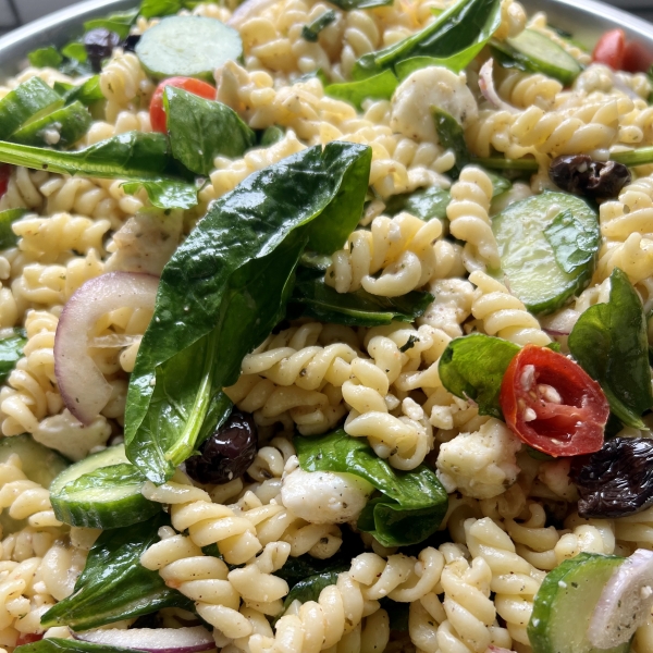 Greek-Inspired Gemelli Pasta Salad