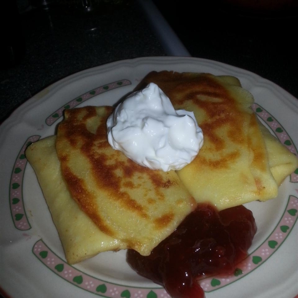 Cottage Cheese Blintzes