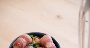 Garlicky Bacon-Wrapped Chicken Bites