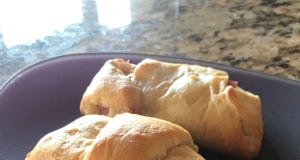 Breakfast Croissants Stuffed with Ham and Gruyere