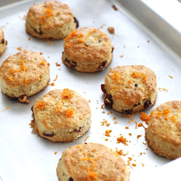 Cranberry Orange Oat Scones
