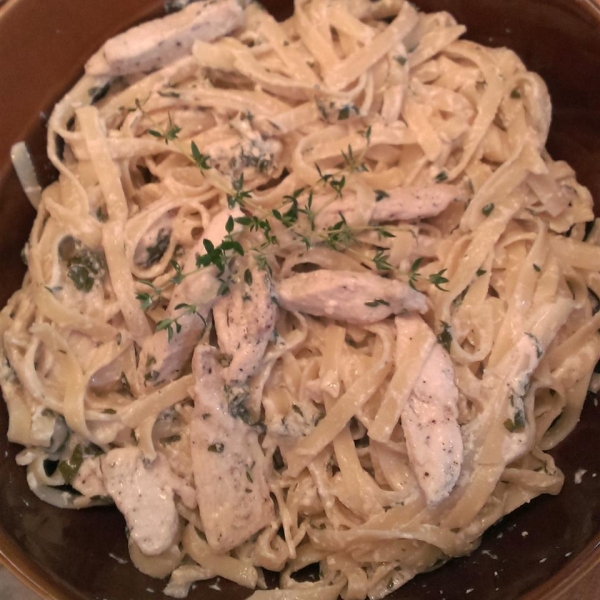 Thyme Mint Chicken Pasta