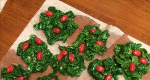 Holly Christmas Cookies