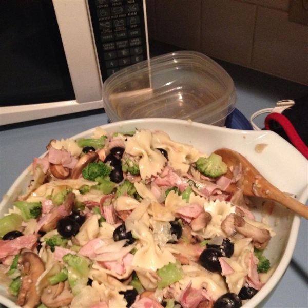 Garlic and Ham Spaghetti