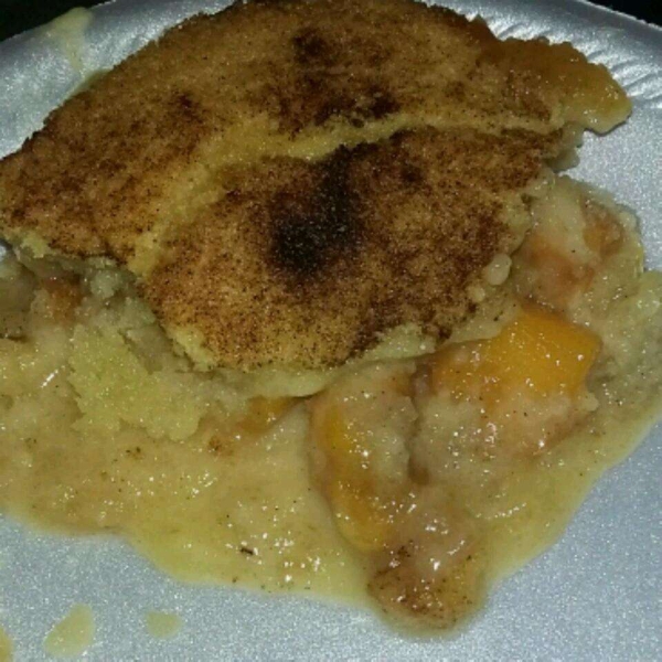 Cookie-Crusted Peach Cobbler
