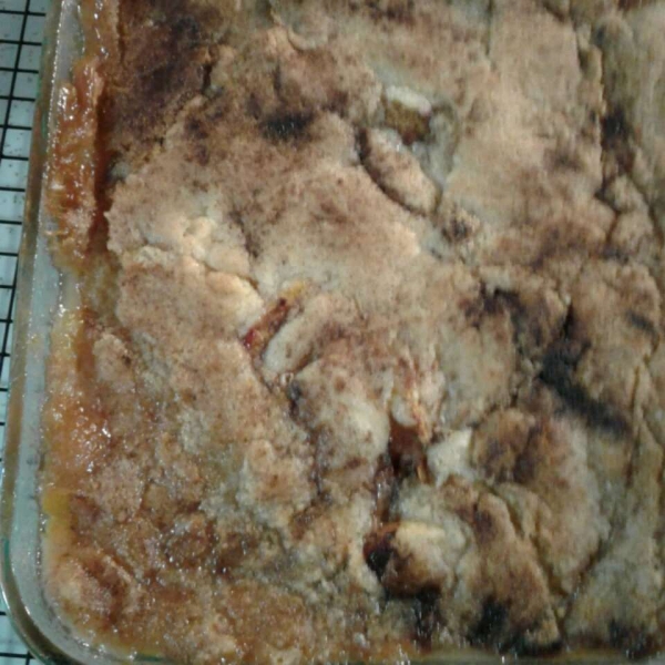 Cookie-Crusted Peach Cobbler