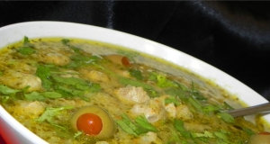 Meatball and Olive Stew (Albondigas Verdes)